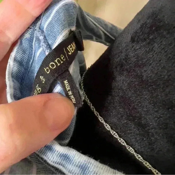 Rag & Bone Denim Striped Tank - Size Medium - Picture 5 of 9